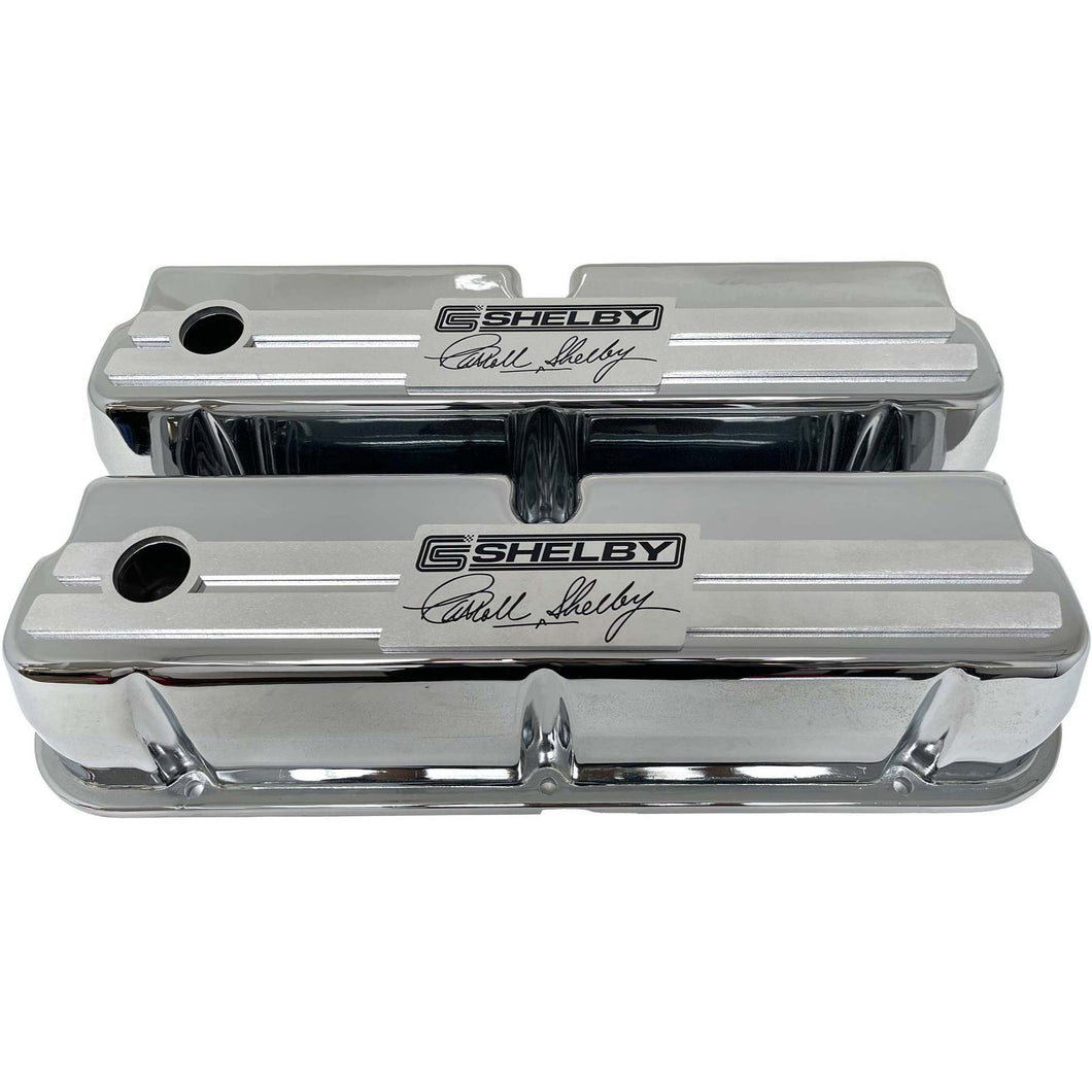 Ford 289, 302, 351 Windsor CS Shelby Signature Valve Covers - Polished