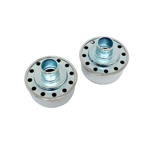Baldwin MOTION Chrome Breathers and Grommets Set (Black Circle)