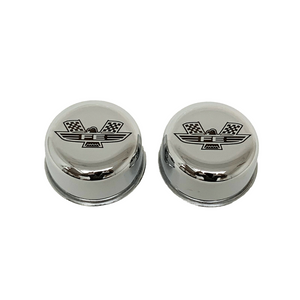 Ford FE American Eagle Chrome Breathers and Grommets Set