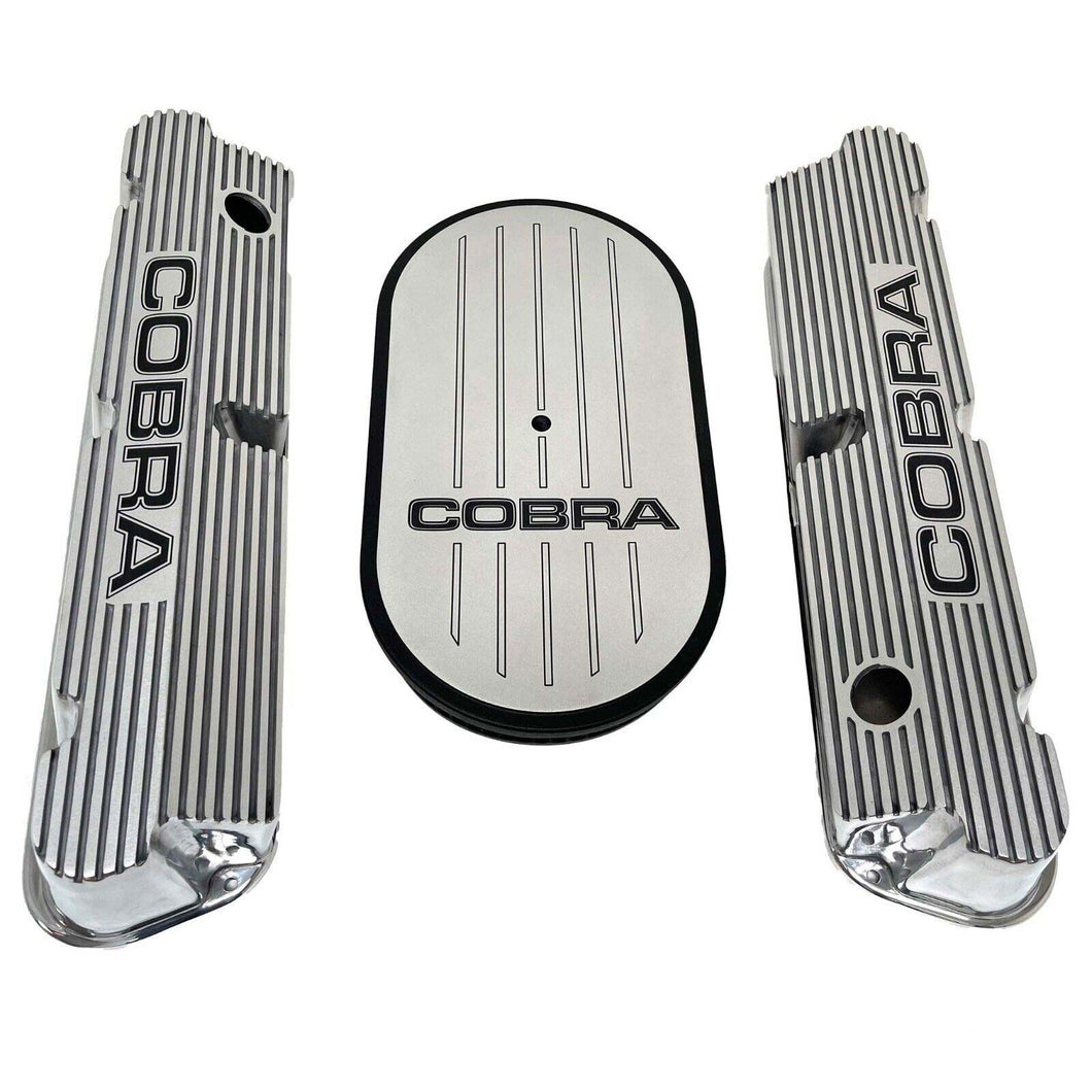 Ford Pentroof Cobra Polished Valve Covers & 15