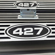 Load image into Gallery viewer, Ford FE 427 Tall Black Valve Covers, Finned, Custom Engraved