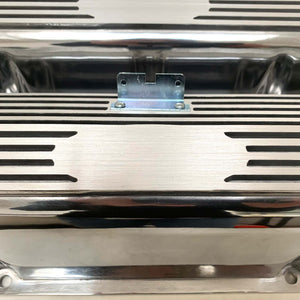 Ford FE Custom Valve Covers Tall Finned - Polished