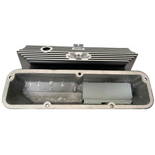 Load image into Gallery viewer, Ford FE 406 American Eagle Tall Valve Covers - Finned - Black