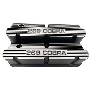 Ford Small Block Pentroof 289 Cobra Tall Valve Covers - Black