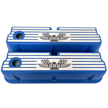 Load image into Gallery viewer, Ford 289 American Eagle Wide-Finned Valve Covers - Blue
