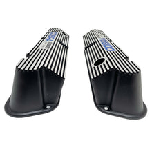 Load image into Gallery viewer, Ford Small Block Pentroof CS Shelby Cobra Tall Valve Covers - Black (Blue Logo)