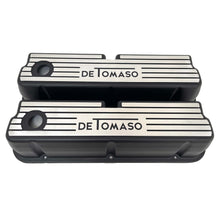 Load image into Gallery viewer, Ford De Tomaso 289, 351 Windsor Valve Covers - Wide Fins - Black