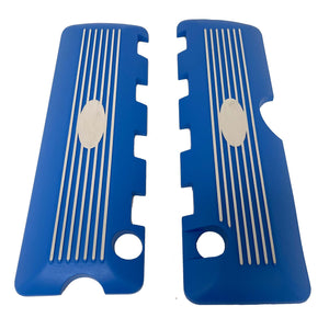 Ford Mustang 5.0L Coyote Cammer Style Blue Coil Covers - w/ Custom Engraving