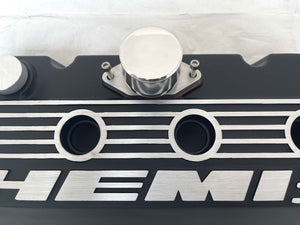 Custom HEMI Billet Aluminum Breather Set - Polished