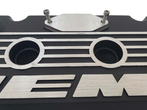 Custom HEMI Billet Aluminum Breather Block Out Set