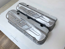 Load image into Gallery viewer, Chevy 427 - RAISED LOGO - Big Block Valve Covers Tall - Unfinished