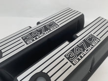 Load image into Gallery viewer, Ford 347 C.I. STROKER - Outlined Wide Finned Valve Covers - Black