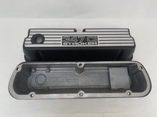 Load image into Gallery viewer, Ford 347 C.I. STROKER - Outlined Wide Finned Valve Covers - Black