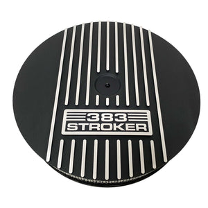 13" Round Custom 383 Stroker Air Cleaner Lid Kit - Black