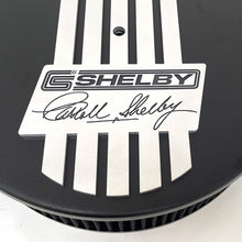Load image into Gallery viewer, Carroll Shelby 14&quot; Round Air Cleaner Kit, Billet Top, Style 1 - Black