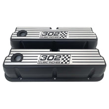 Load image into Gallery viewer, Ford 302 Windsor Black Tall Valve Covers, 302 CUBIC INCHES