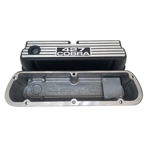 Ford 427 Cobra - NEW Wide Fin Black Valve Covers