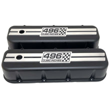 Load image into Gallery viewer, Chevy 496 - Big Block Tall Valve Covers - Engraved Raised Billet - Black