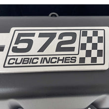 Load image into Gallery viewer, Chevy 572 - Big Block Tall Valve Covers - Engraved Raised Billet - Black