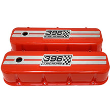Load image into Gallery viewer, Chevy 396 - Big Block Tall Valve Covers - Raised Billet Top - Orange