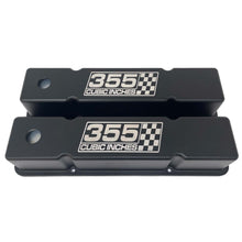 Load image into Gallery viewer, Small Block Chevy Tall Valve Covers - 355 Cubic Inches - Black