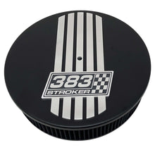 Load image into Gallery viewer, 14&quot; Round Air Cleaner Kit - 383 Stroker Engraved Billet Top - Style 2
