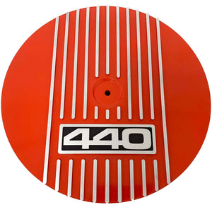 13" Round Custom 440 Air Cleaner Lid Kit - Orange