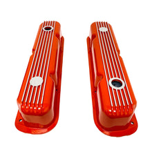Load image into Gallery viewer, Mopar Performance 273, 318, 340, 360 Cal Custom Finned Valve Covers - Orange