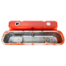 Load image into Gallery viewer, Mopar Performance 273, 318, 340, 360 Cal Custom Finned Valve Covers - Orange