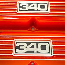 Load image into Gallery viewer, Mopar Performance 340 Custom Engraved Valve Covers - Orange