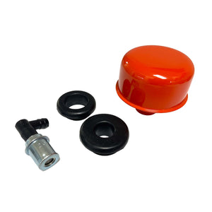 Orange Breather and PCV Valve with Grommets
