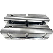 Load image into Gallery viewer, Ford Small Block Pentroof Tall Finned Valve Covers - Polished