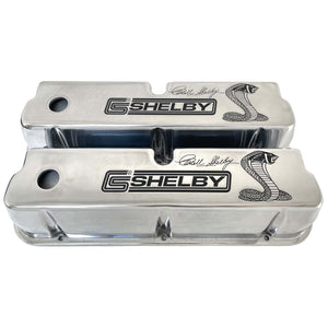 Ford CS Shelby Signature Tall Valve Covers - Polished, Premium Series