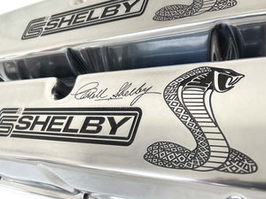 Ford CS Shelby Signature Tall Valve Covers - Polished, Premium Series