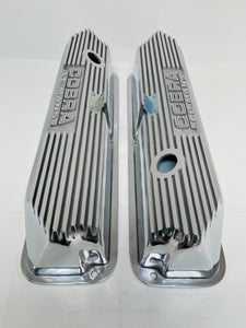 Cobra Le Mans FE Valve Covers, Tall Finned, Polished