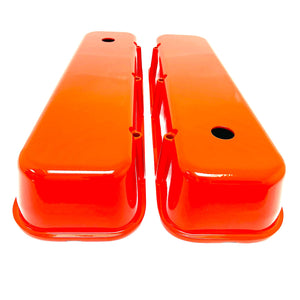 Big Block Chevy Tall Flat Top Valve Covers - Orange