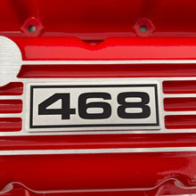 Load image into Gallery viewer, Big Block Chevy 468 Classic Finned Valve Covers - Red