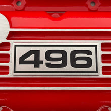 Load image into Gallery viewer, Big Block Chevy 496 Classic Finned Valve Covers - Red