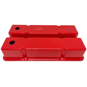 Small Block Chevy Tall Valve Covers - Red