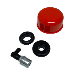 Red Breather and PCV Valve with Grommets
