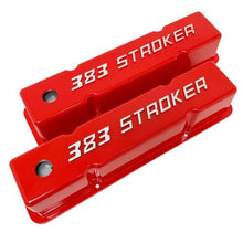 Load image into Gallery viewer, 383 STROKER Small Block Chevy Tall Valve Covers - Red