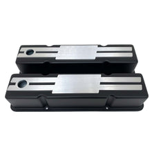 Load image into Gallery viewer, Small Block Chevy Tall Custom Billet Top Valve Covers - Black