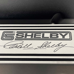 Ford BOSS 302 Windsor Carroll Shelby Signature Valve Covers - Black