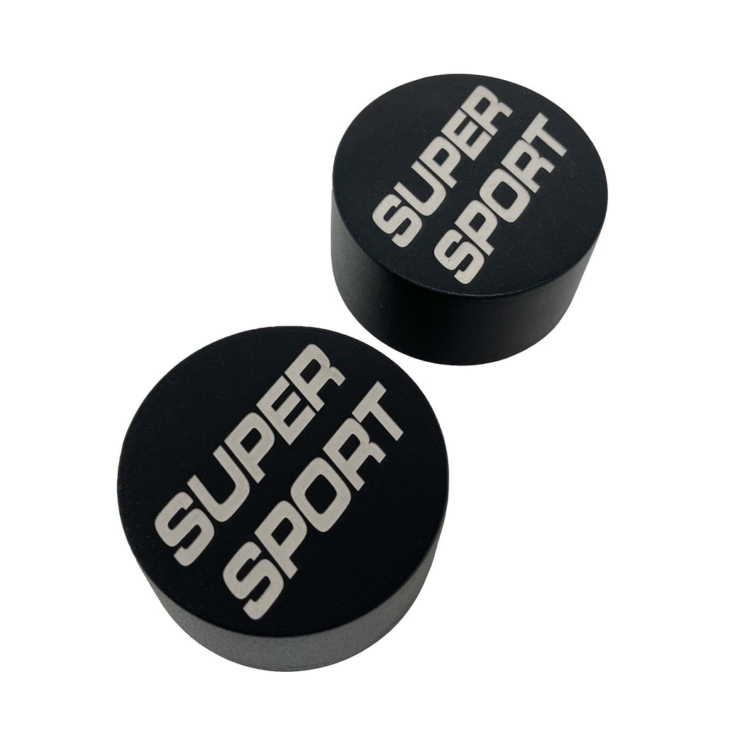 Chevy Super Sport Black Die-Cast Aluminum Breather Set