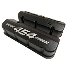 Load image into Gallery viewer, ansen big block chevy 454 super sport valve covers, black, top profile view