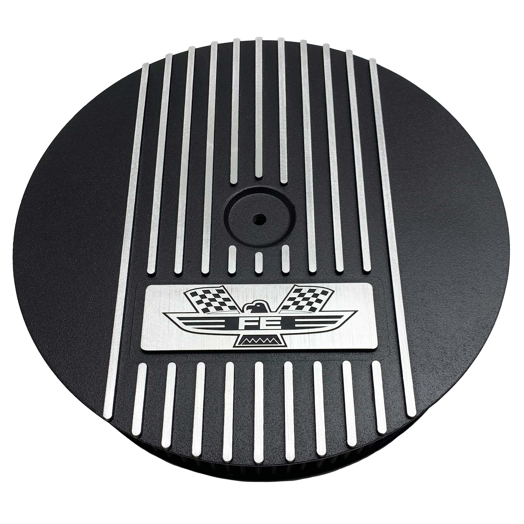 Ford FE 428 American Eagle 15 Oval Air Cleaner Kit - Black