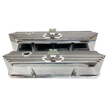 Load image into Gallery viewer, ansen valve covers, ford, fe 428, american eagle, laser engraved, polished, front view