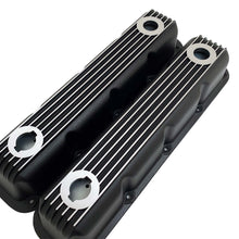 Load image into Gallery viewer, mopar performance magnum valve covers, black powder coat finish, angled view