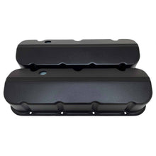 Load image into Gallery viewer, ansen custom engraving, chevy big block valve covers, black, front view