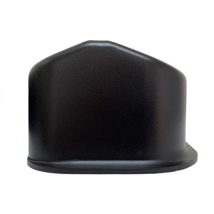 ansen big block chevy valve covers 396 black, profile view